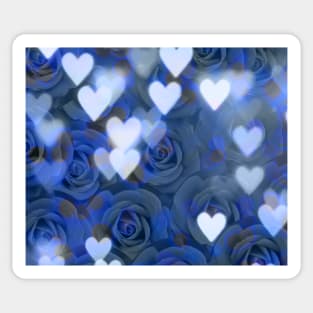 Soft roses shining with love Sticker